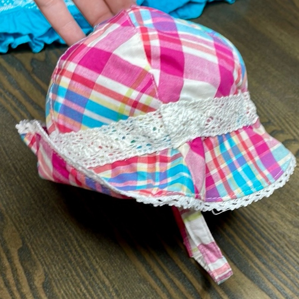 Plaid Sun Hat from The Children's Place NWT 3-6mos